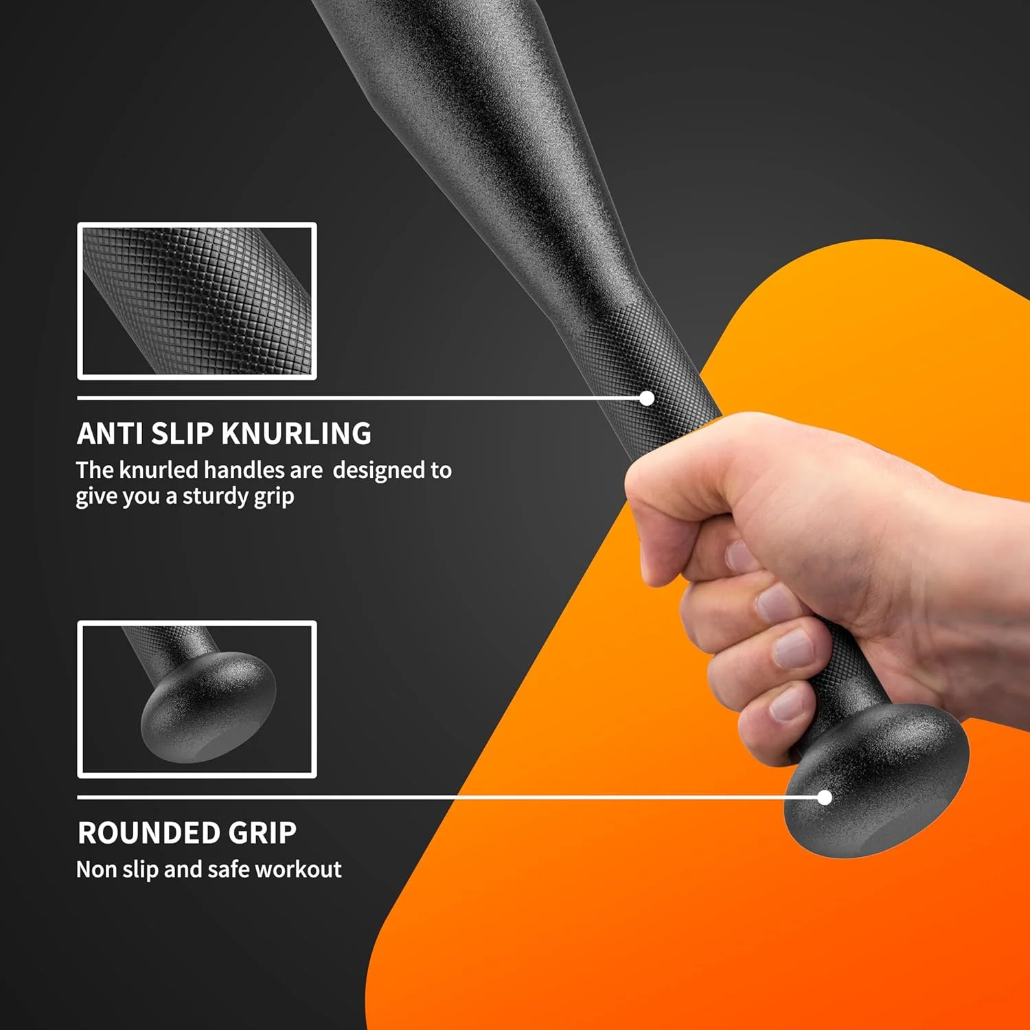 میل باستانی پروایرون - مناسب برای تمرینات قدرتی، توانبخشی، آمادگی جسمانی و تمرینات چرخشی - اوزان 2.5، 5، 7.5، 10، 12.5 کیلوگرمی برای بانوان و آقایان