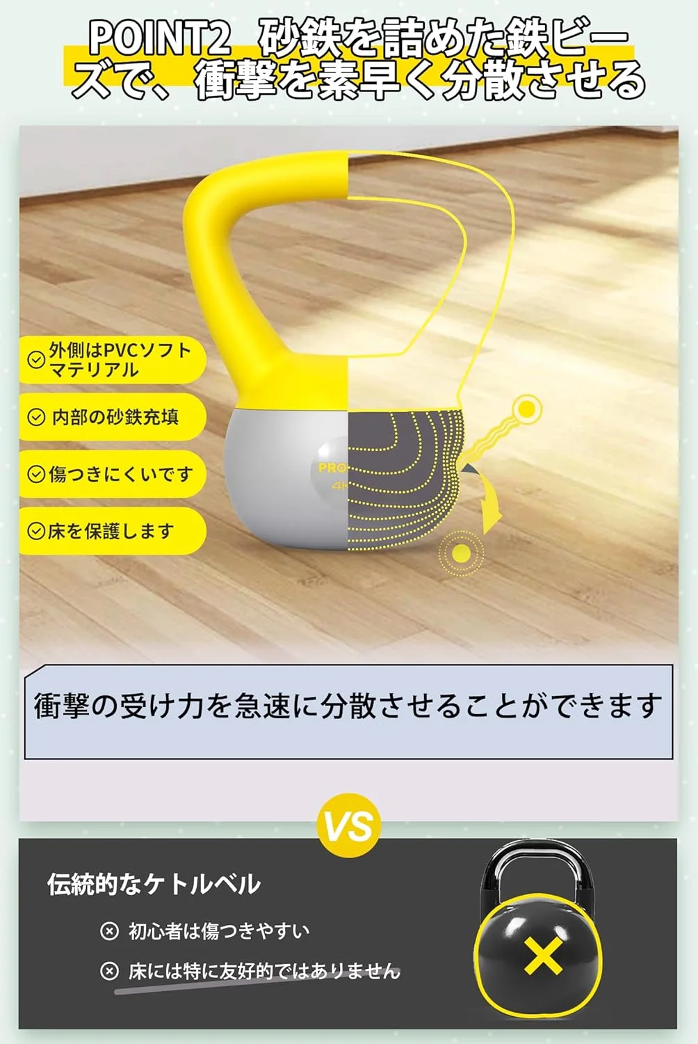 دمبل کتل بل نرم PVC پروایرون، دمبل کتل بل برای تمرینات قدرتی، آمادگی جسمانی، تقویت قدرت و تمرینات مرکزی - 2 کیلوگرم 4 کیلوگرم 6 کیلوگرم 8 کیلوگرم 10 کیلوگرم