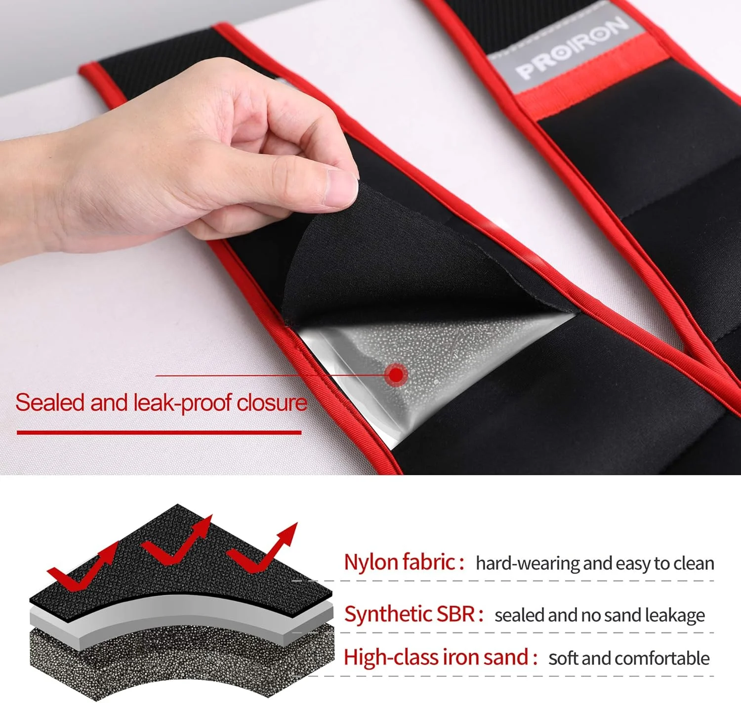 جلیقه وزنه دار پروایرون 5 کیلوگرم 8 کیلوگرم 10 کیلوگرم، جلیقه وزنه برای مردان و زنان با پارچه راحت و تنفسی، سگک قابل تنظیم، نوار بازتابنده، شن آهن ضد نشت برای تمرینات ورزشی و تقویت قدرت