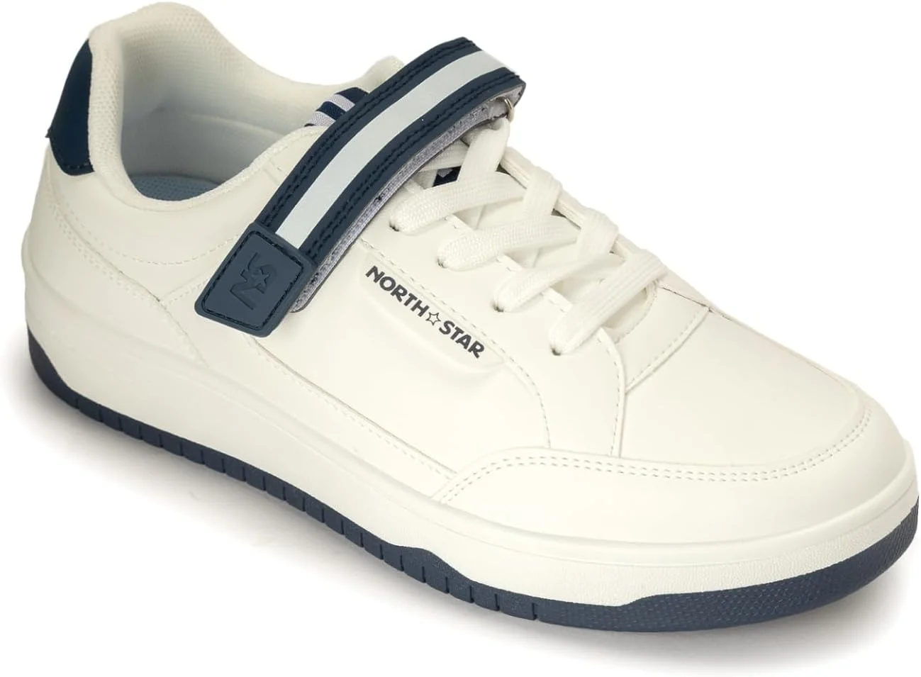 کفش کتانی دو رنگ بندی بندی یکسره بچه گانه