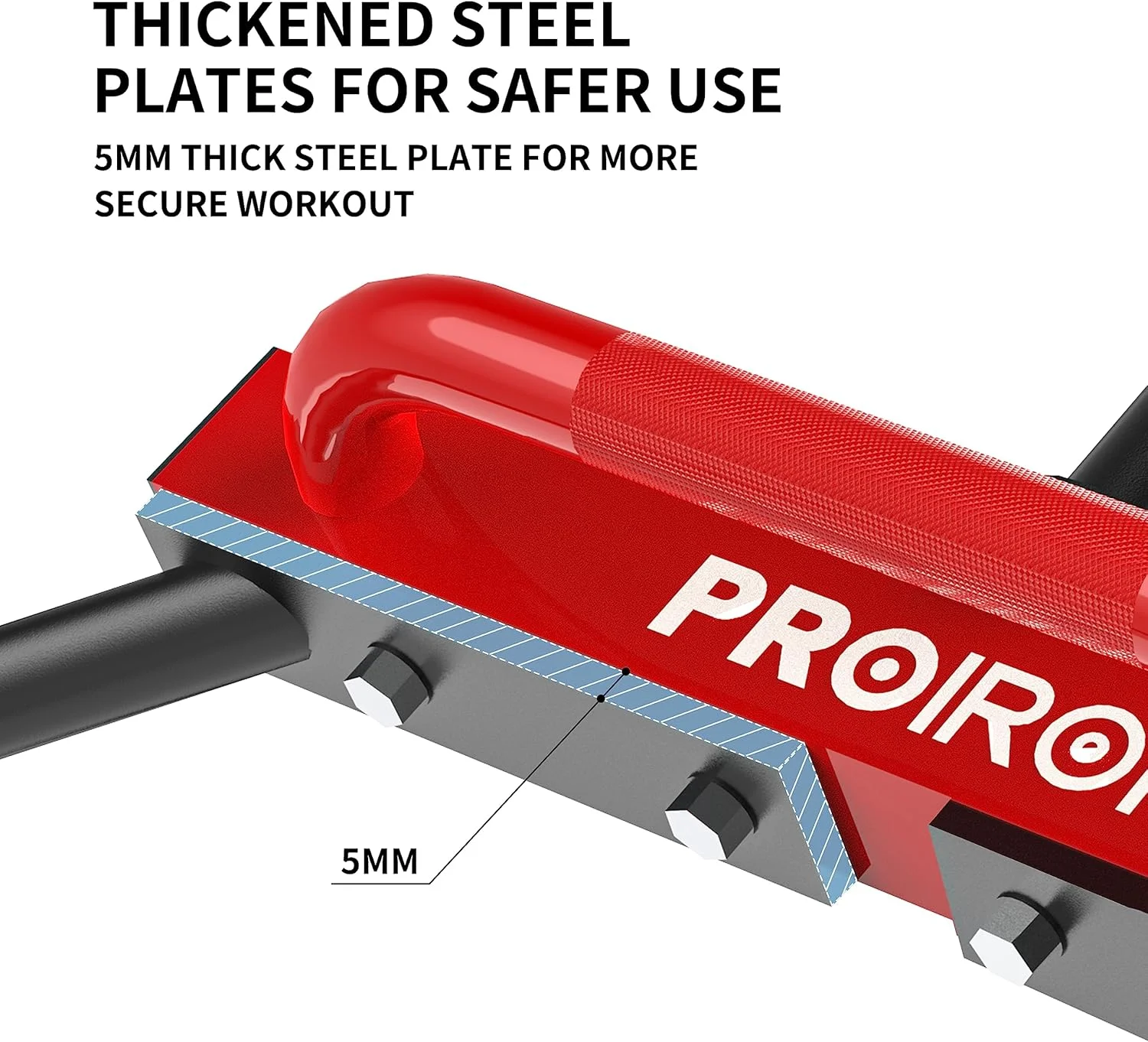 صفحات وزنه المپیک ۲ اینچی PROIRON، صفحات وزنه لاستیکی با هسته فولادی، صفحه لاستیکی رنگی برای وزنه برداری و تمرینات قدرتی ۵ کیلوگرم، ۱۰ کیلوگرم، ۱۵ کیلوگرم، ۲۰ کیلوگرم