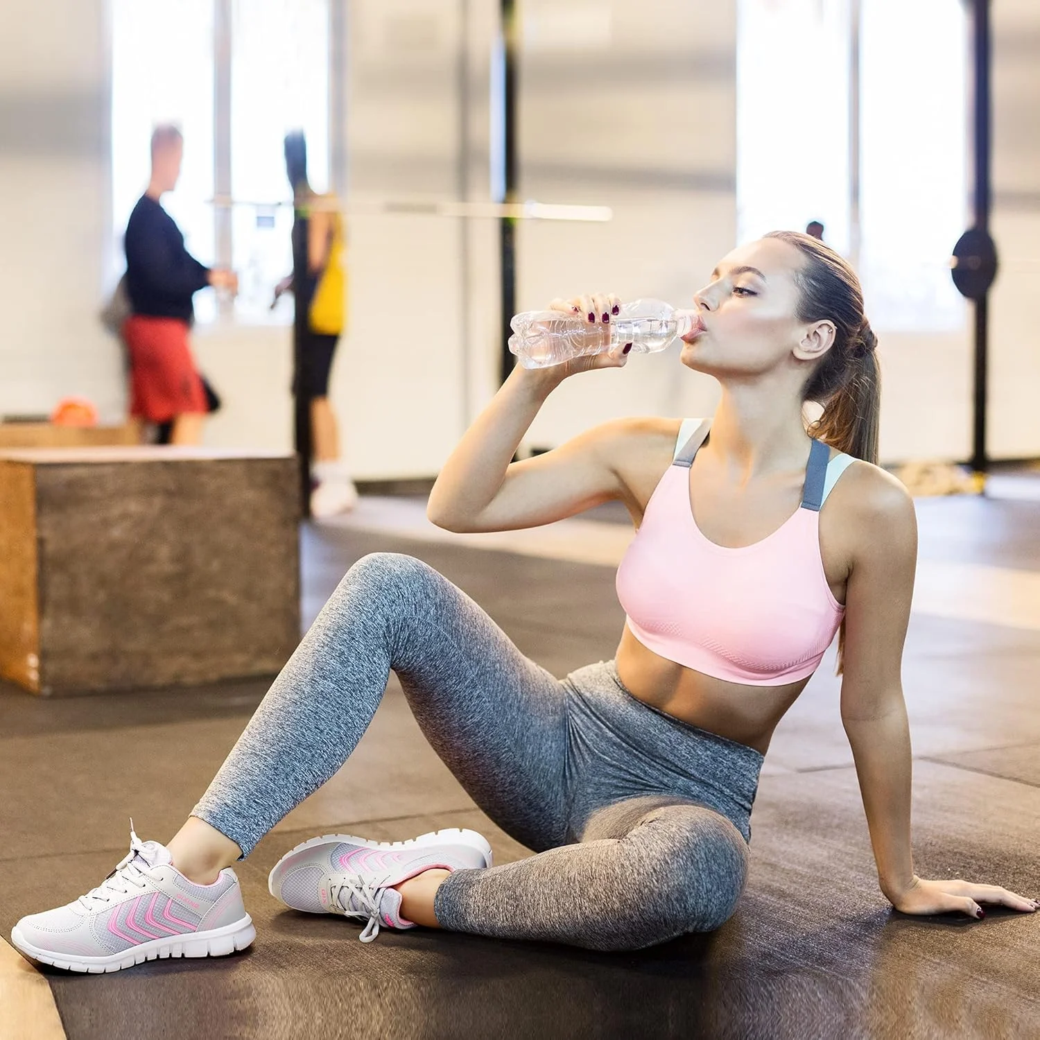 کفش ورزشی زنانه آلیسگانا، بند دار، مناسب دویدن، پیاده روی، راحت، سبک وزن، کتانی های فشن، توری تنفسی، کفش تنیس ورزشی