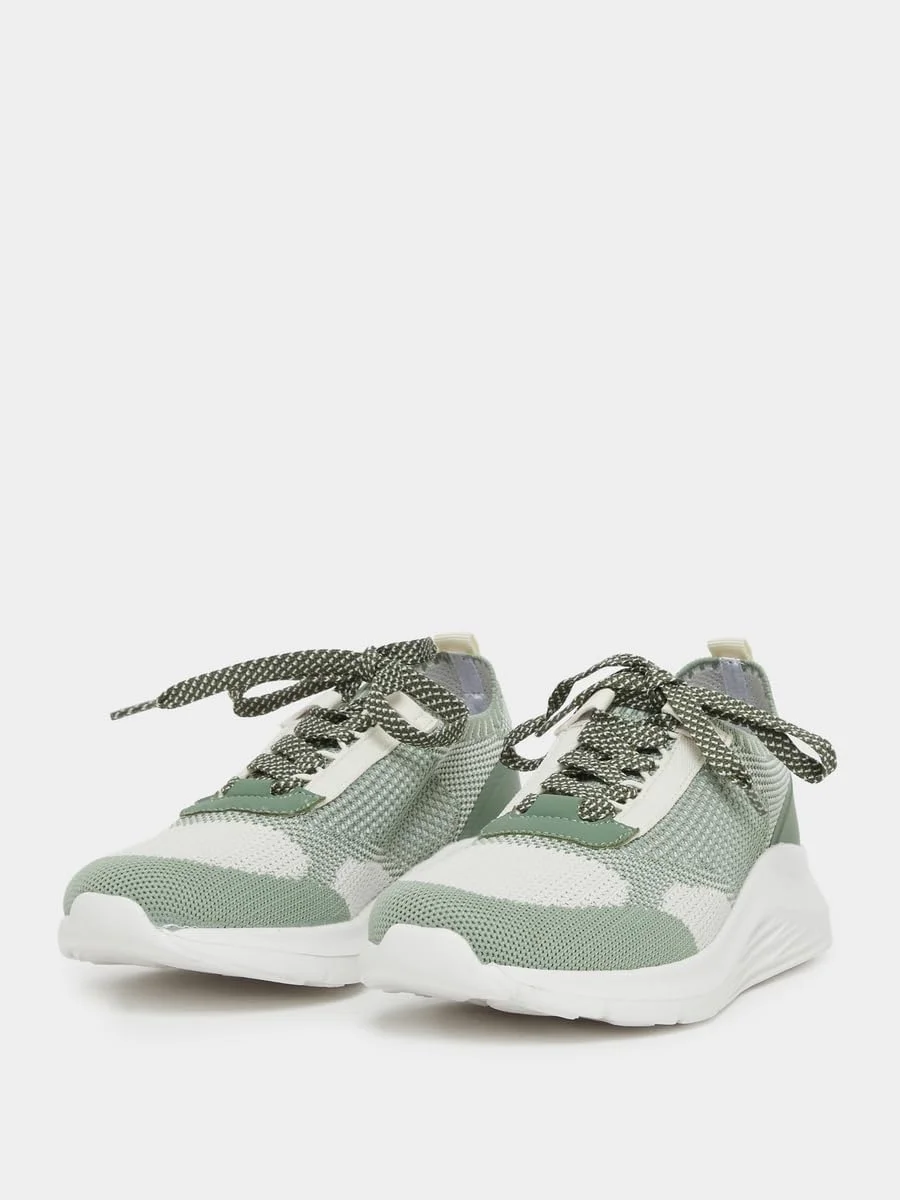 کفش ورزشی زنانه استایلی بافت دار توری بندی