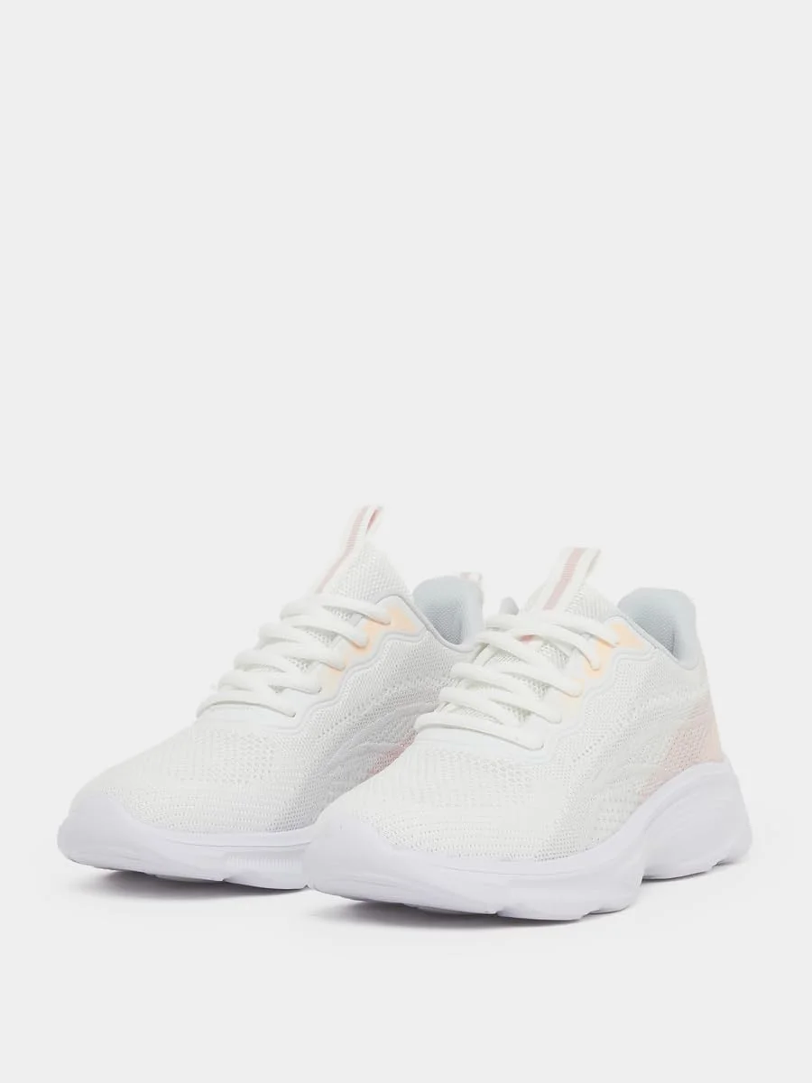 کفش ورزشی زنانه استایلی بافت دار توری بندی