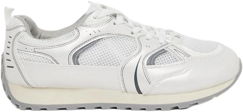 کفش ورزشی زنانه استایلی با طرح بافت و بند دار