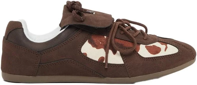 کفش کتانی بندی زنانه استایلی با طرح جیر و سبک کلاسیک