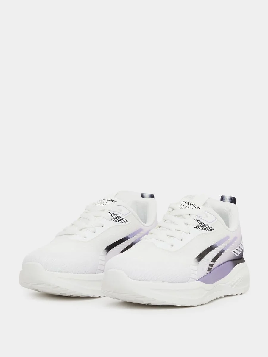 کفش کتانی زنانه استایلی با طرح بافت و بند دار