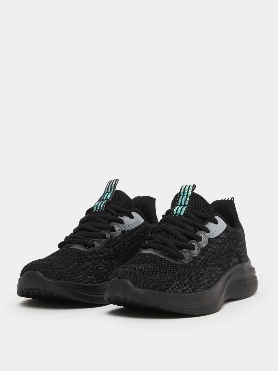 کفش ورزشی زنانه استایلی بافت دار توری بندی