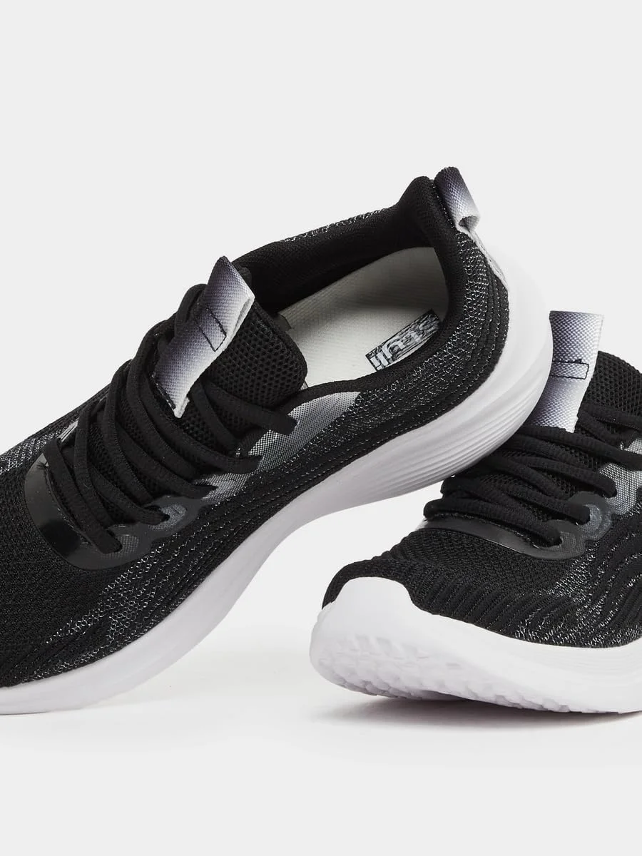 کفش ورزشی زنانه استایلی بافت دار توری بندی کفش ورزشی زنانه استایلی بافت دار توری بندی