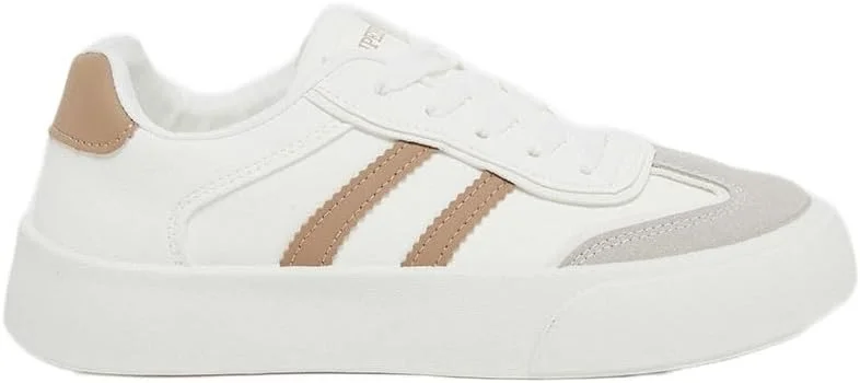 کفش ورزشی زنانه استایلی طرح راه راه با بند