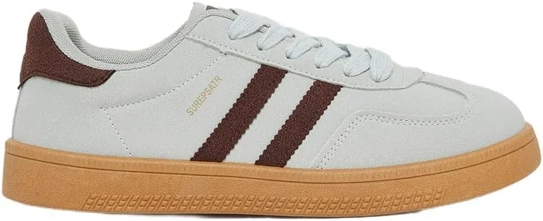 کفش ورزشی زنانه استایلی طرح راه راه و بند دار