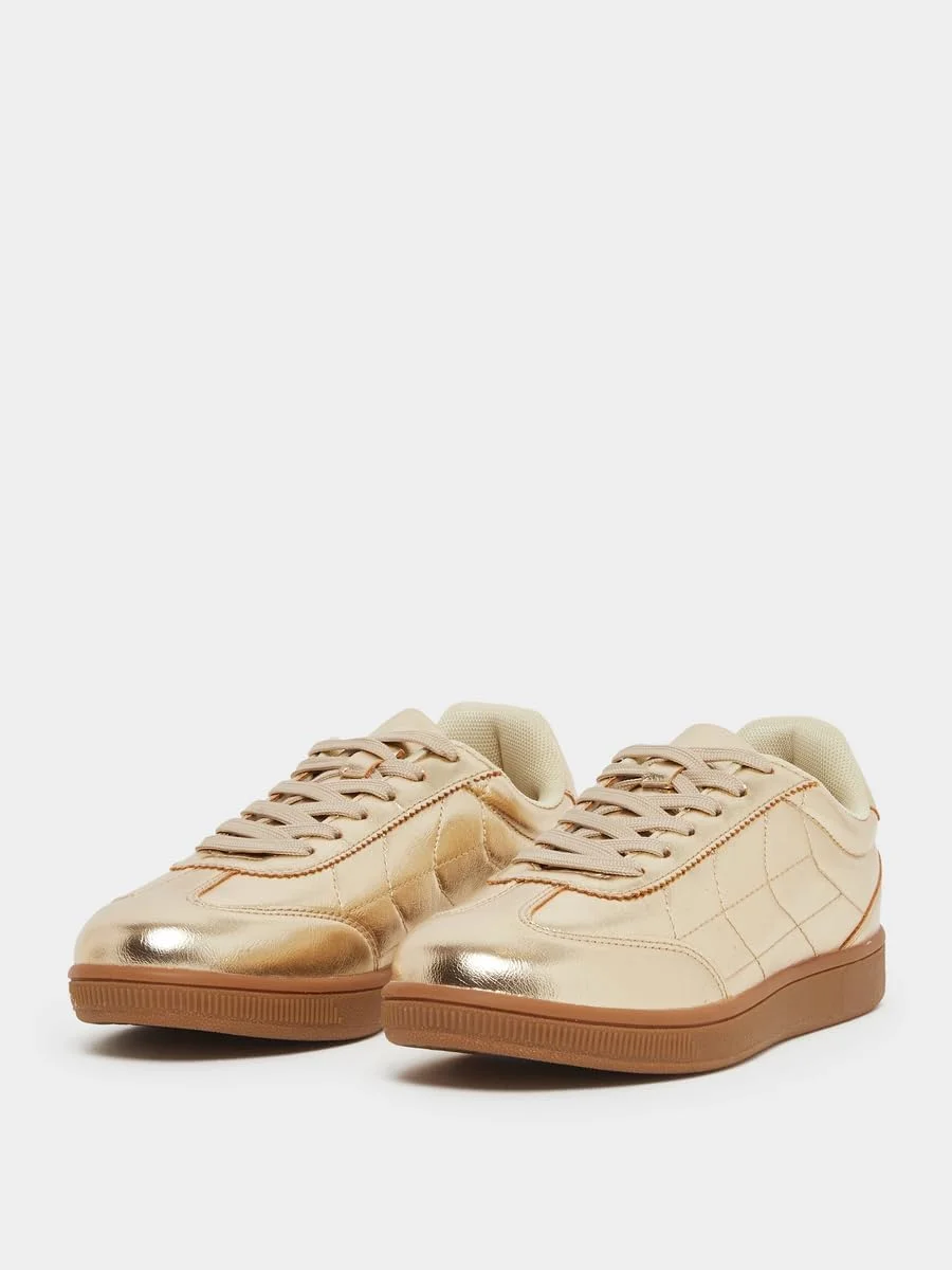 کفش ورزشی زنانه استایلی با زیره یکپارچه و بند دار