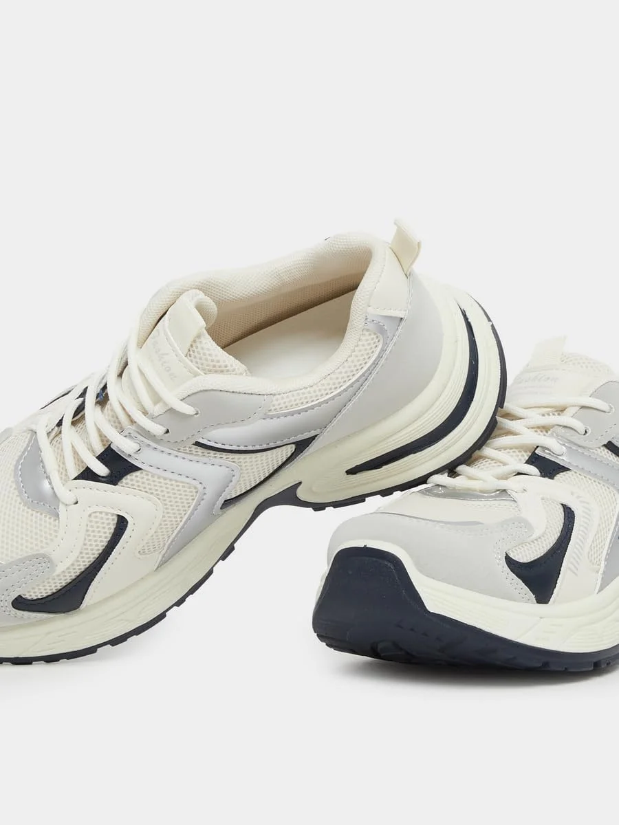 کفش کتانی زنانه استایلی مدل Retro Lace Up