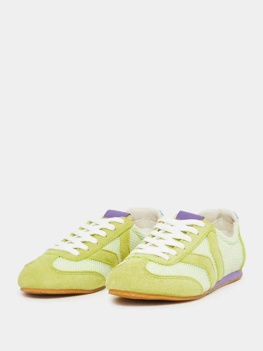 کفش کتانی بندی زنانه استایلی با زیره رترو