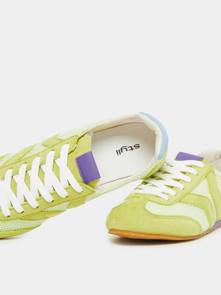 کفش کتانی بندی زنانه استایلی با زیره رترو