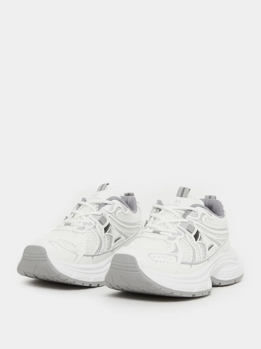 کفش کتانی پلتفرم بند دار زنانه استایلی کفش کتانی پلتفرم بند دار زنانه استایلی