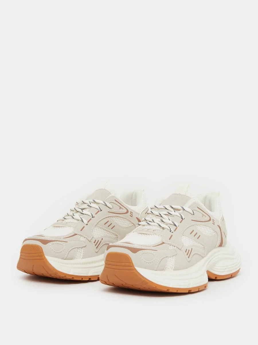 کفش ورزشی زنانه استایلی پلتفرم بند دار