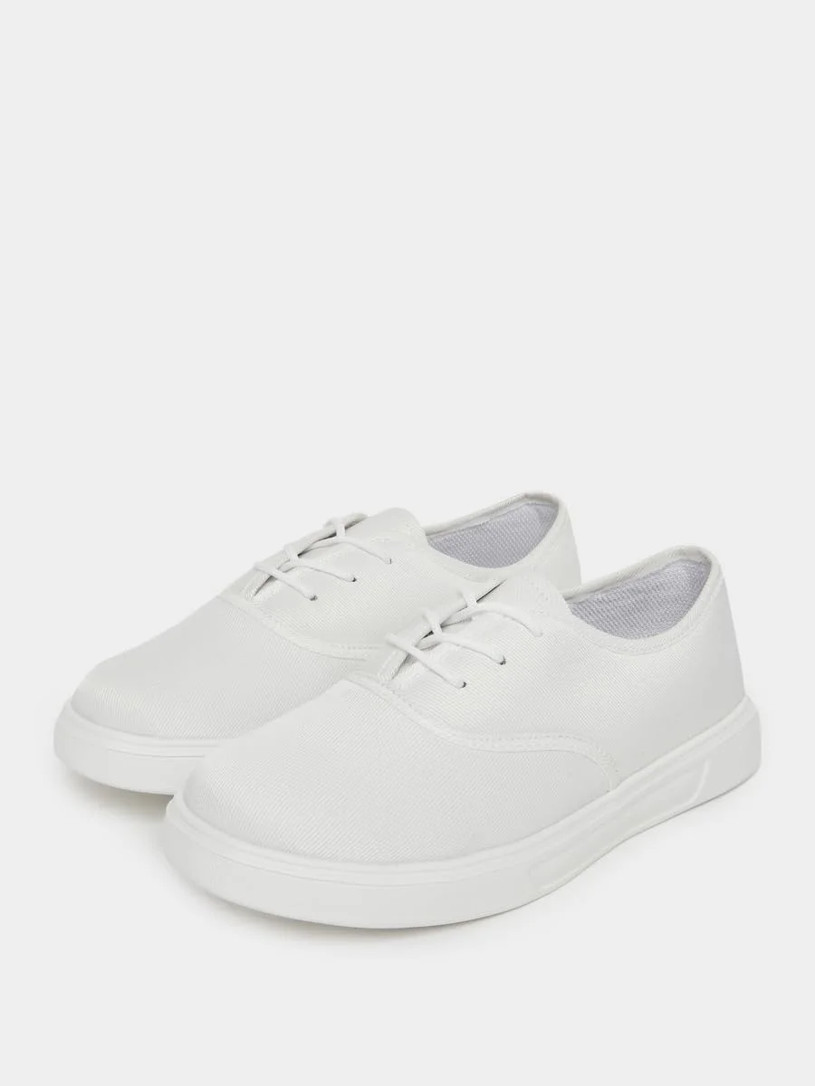 کفش ورزشی زنانه استایلی با زیره پلتفرمی و بند دار