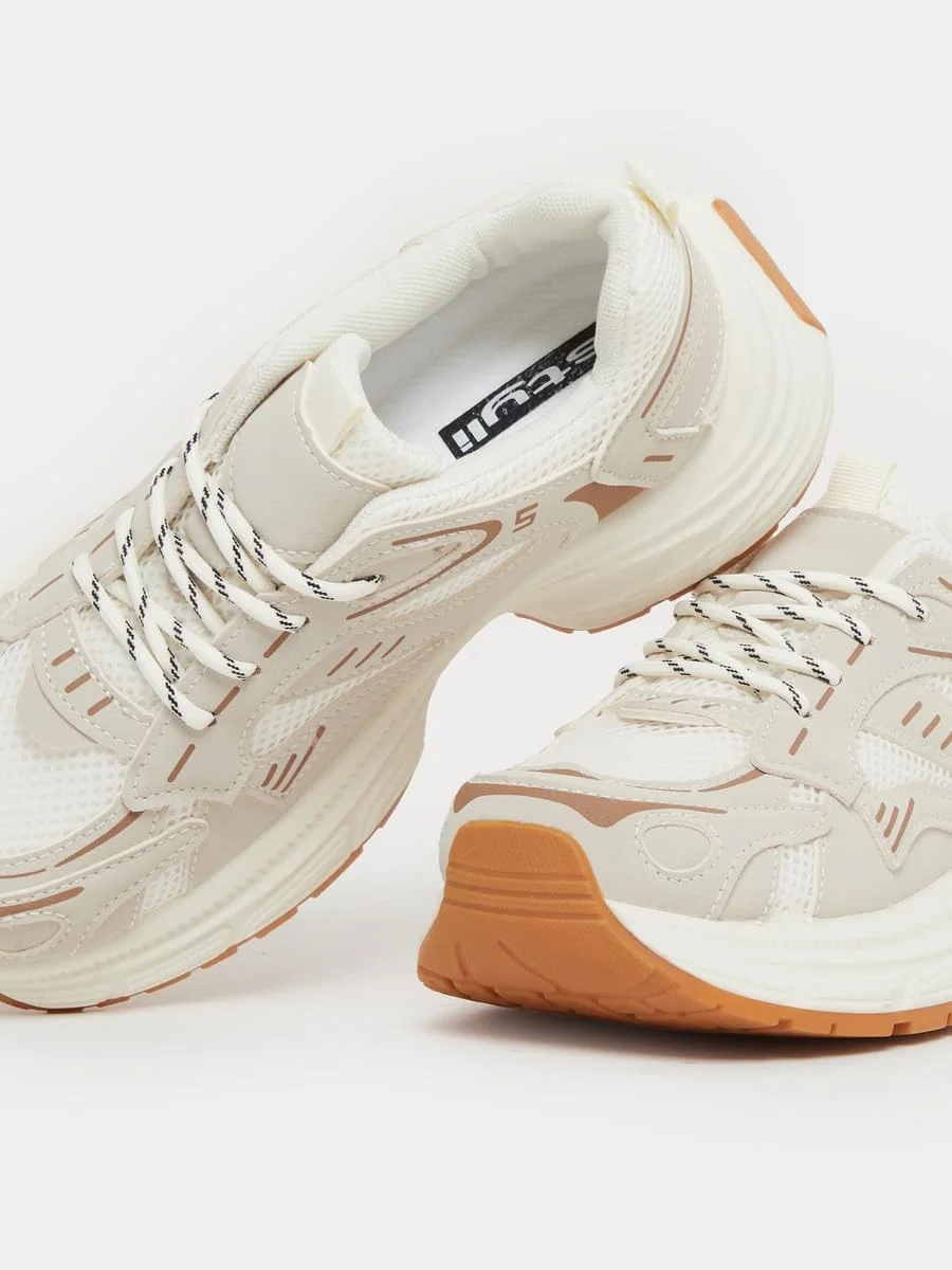 کفش ورزشی زنانه استایلی پلتفرم بند دار