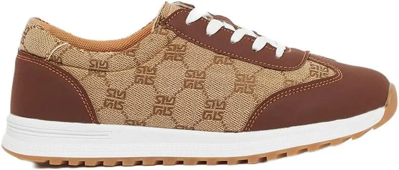 کفش کتانی زنانه استایلی طرح دار بند دار