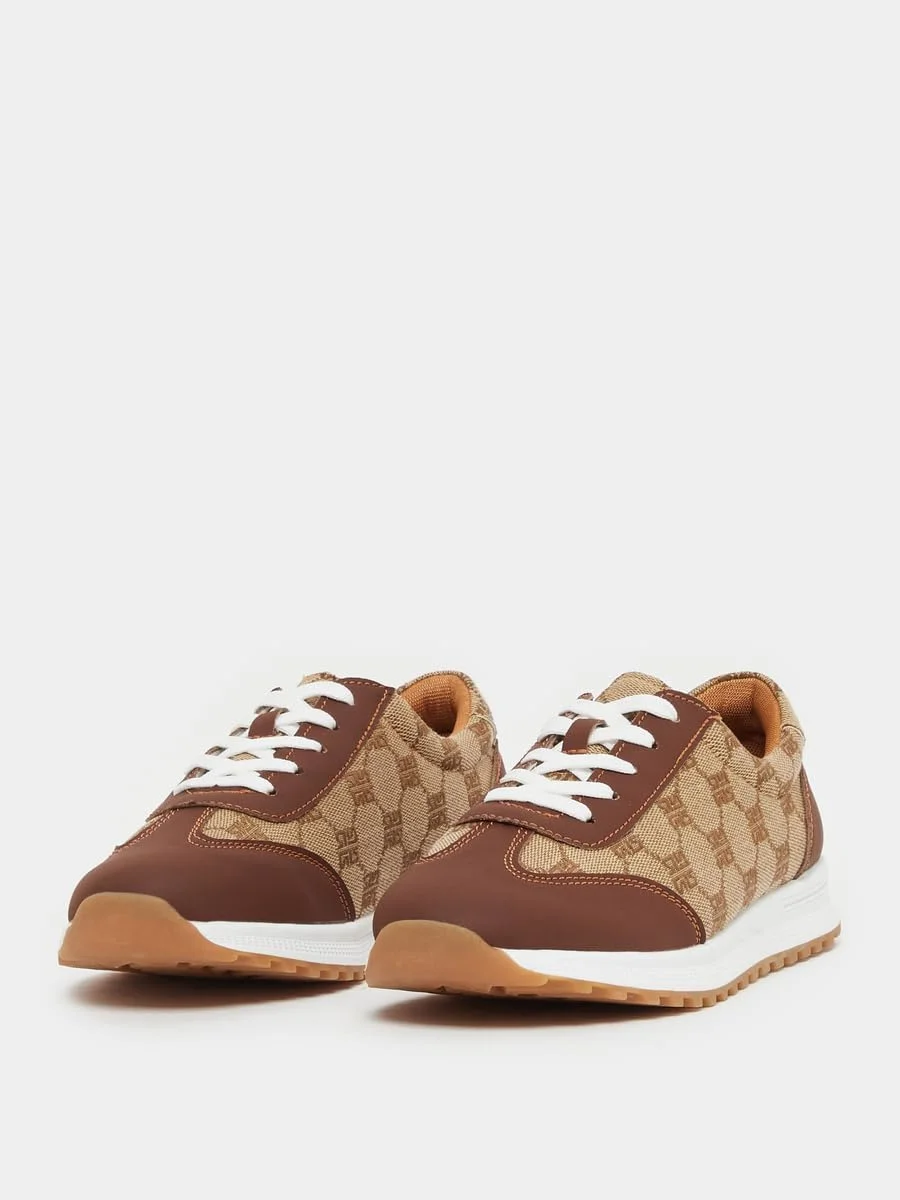 کفش کتانی زنانه استایلی طرح دار بند دار