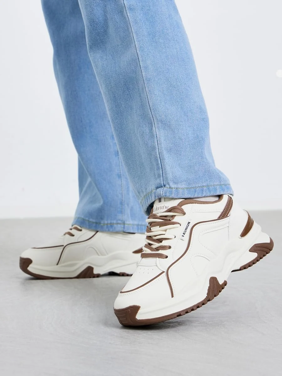 کفش ورزشی زنانه استایلی طرح دار بند دار