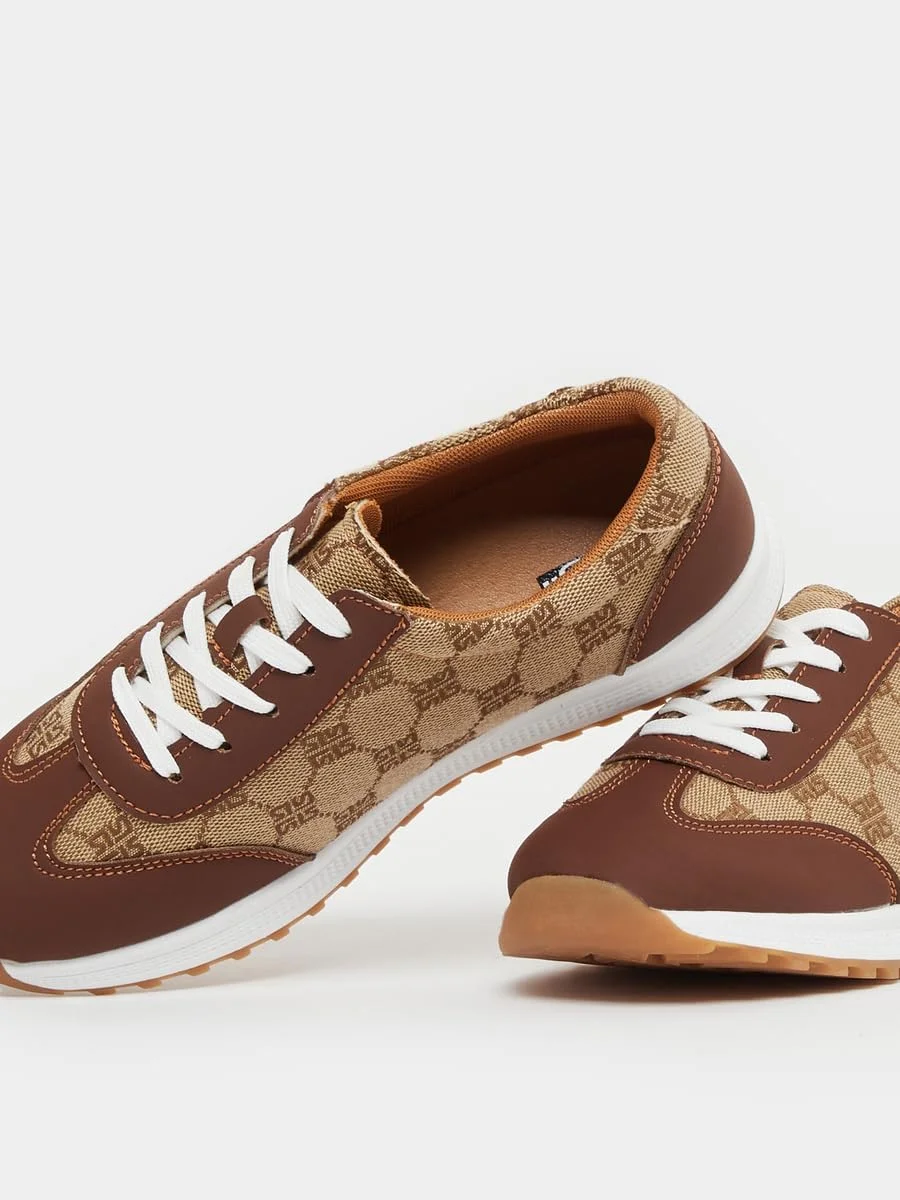 کفش کتانی زنانه استایلی طرح دار بند دار