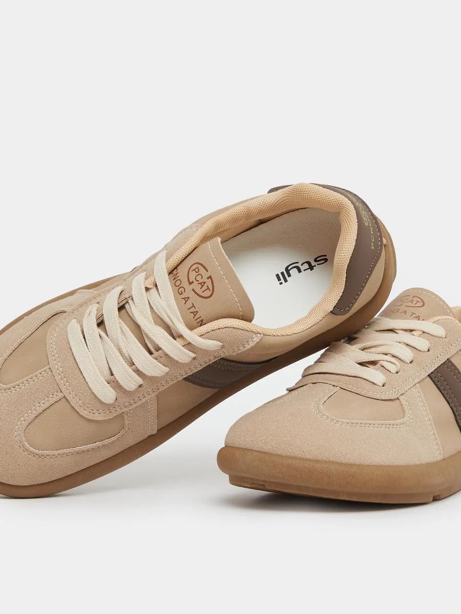 کفش ورزشی زنانه استایلی مدل پنل دار بند دار