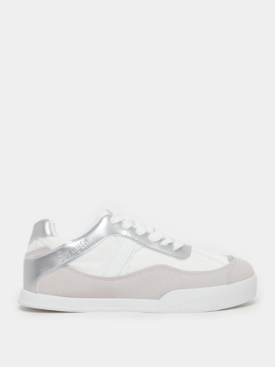 کفش ورزشی زنانه استایلی مدل پنل دار بند دار پلتفرم