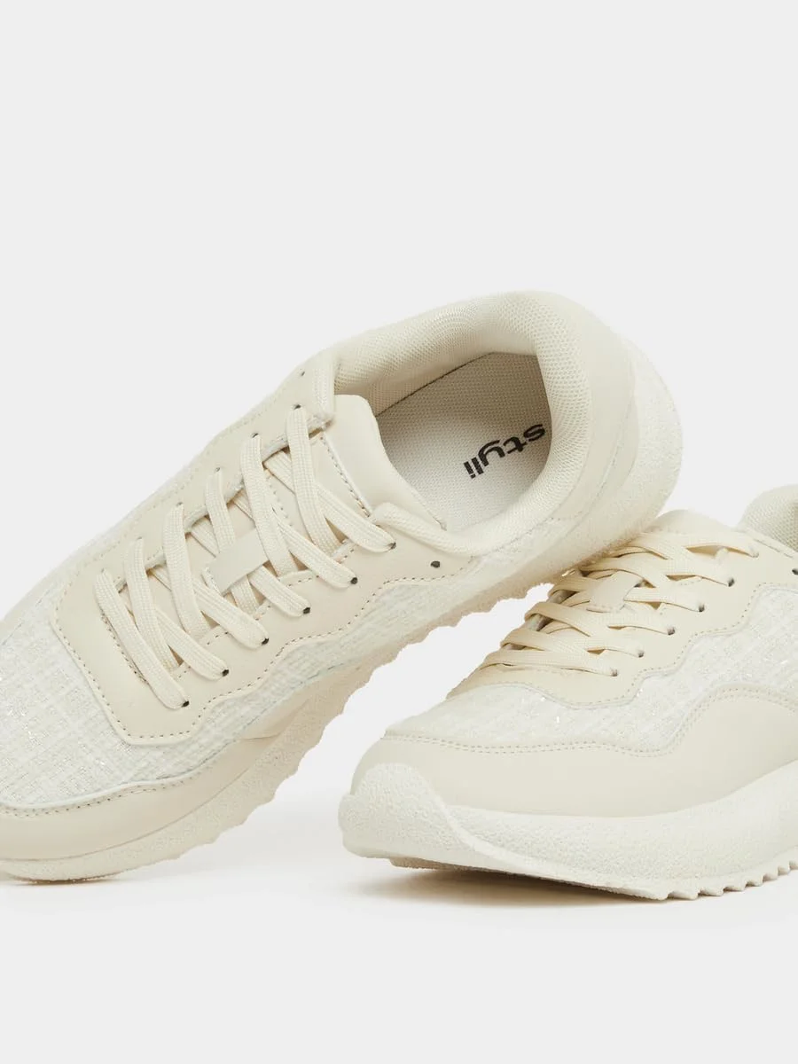 کفش ورزشی بندی زنانه استایلی با طرح پنل دار