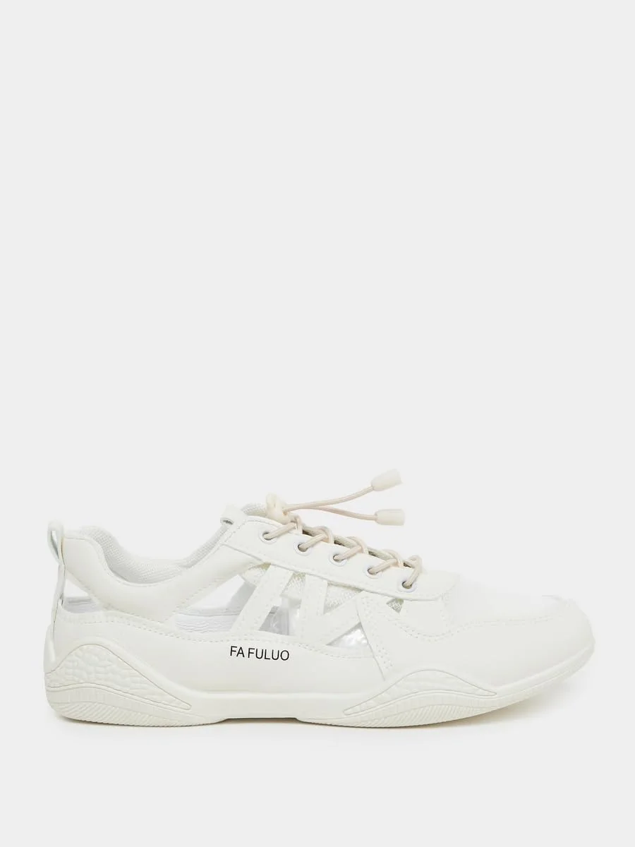 کفش ورزشی زنانه استایلی مدل پنل دار و بند دار