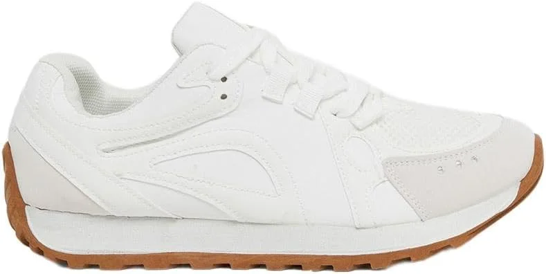 کفش ورزشی زنانه استایلی با طرح پنل و بند کفش ورزشی زنانه استایلی با طرح پنل و بند