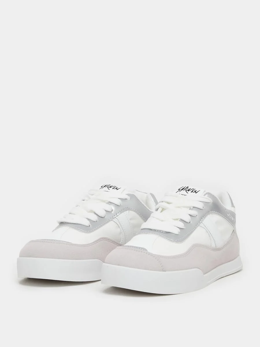 کفش ورزشی زنانه استایلی مدل پنل دار بند دار پلتفرم