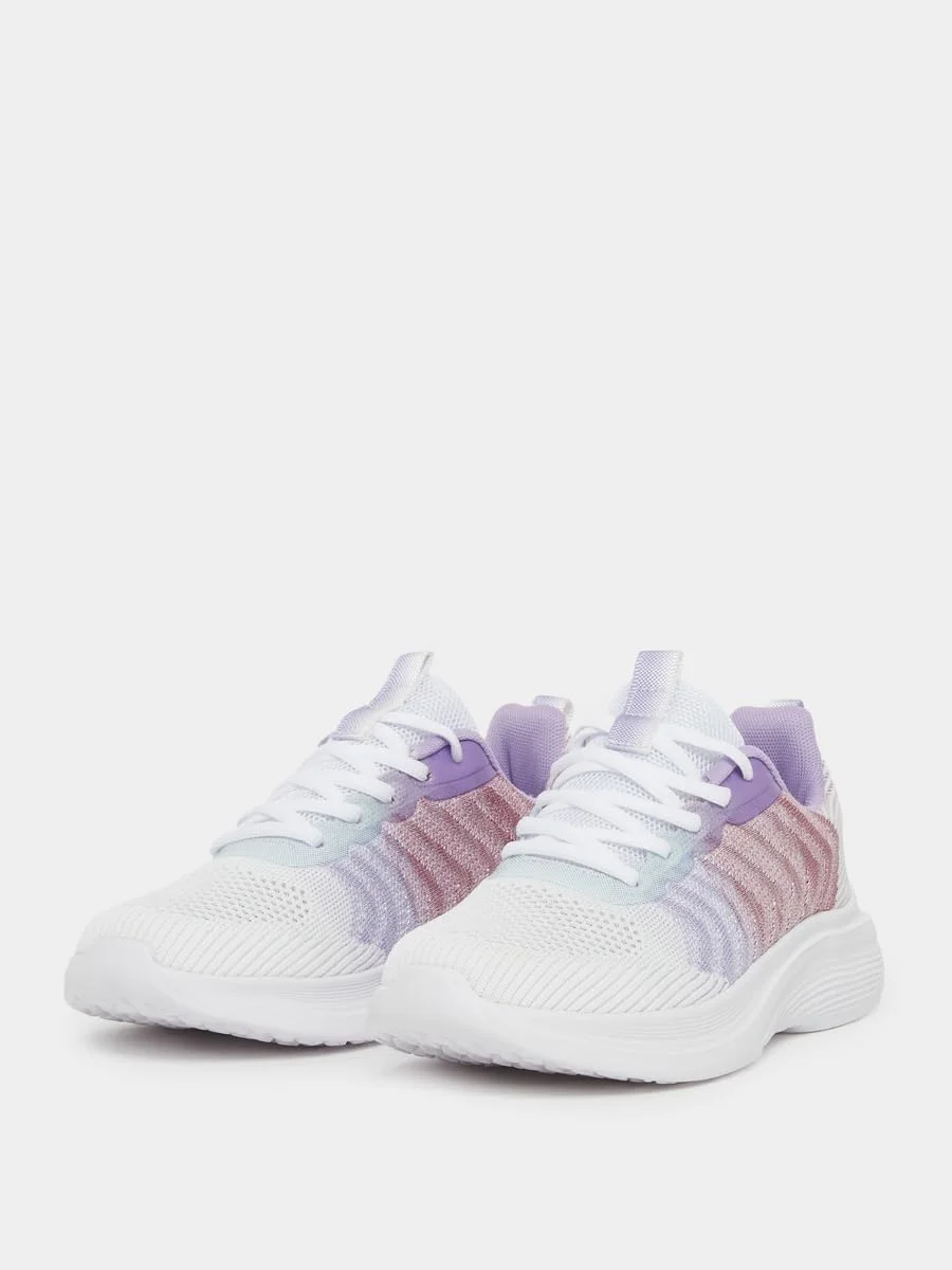 کفش ورزشی زنانه استایلی با طرح توری و سایه روشن