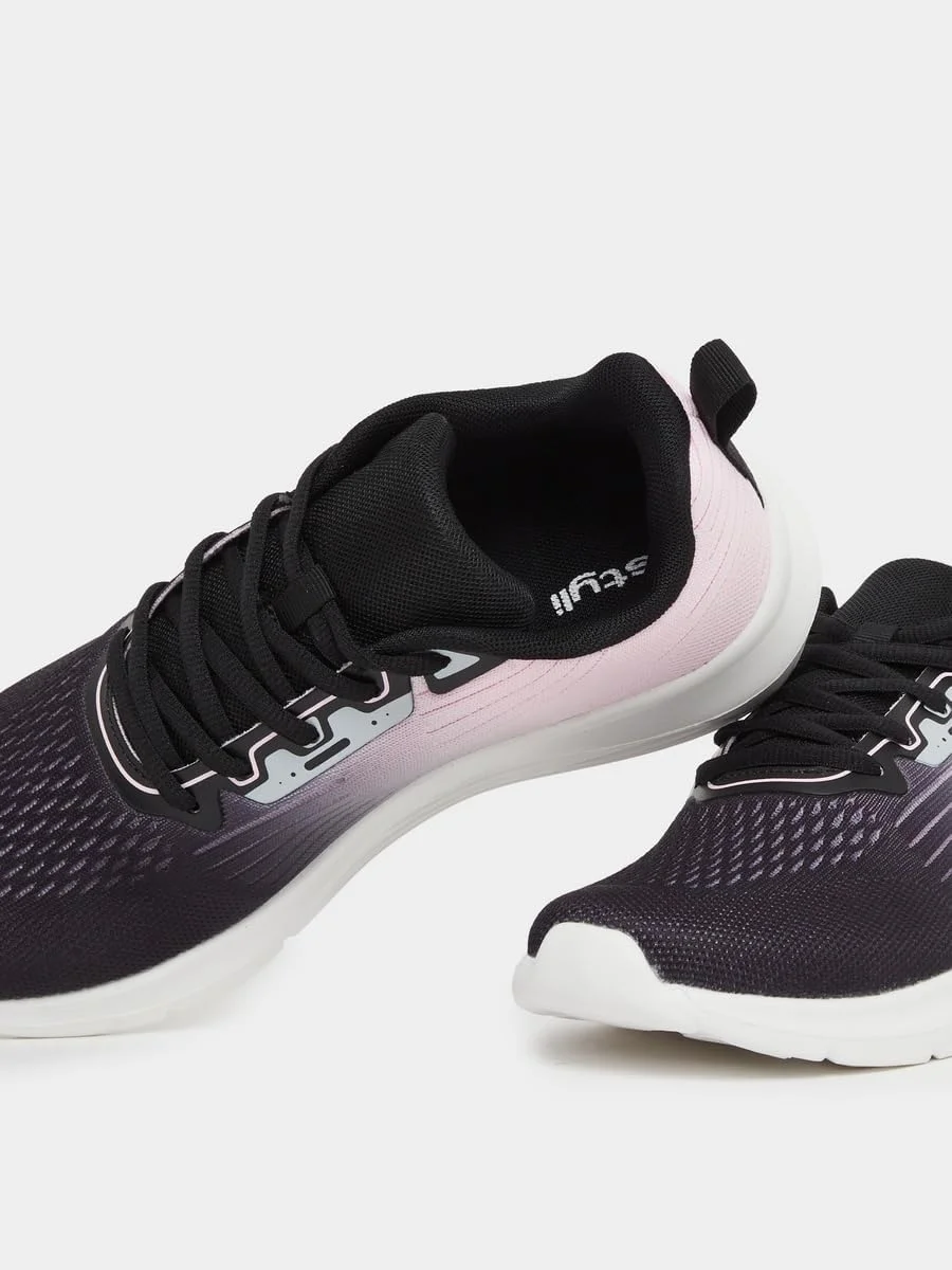 کفش ورزشی زنانه استایلی با طرح آمبره و بند دار