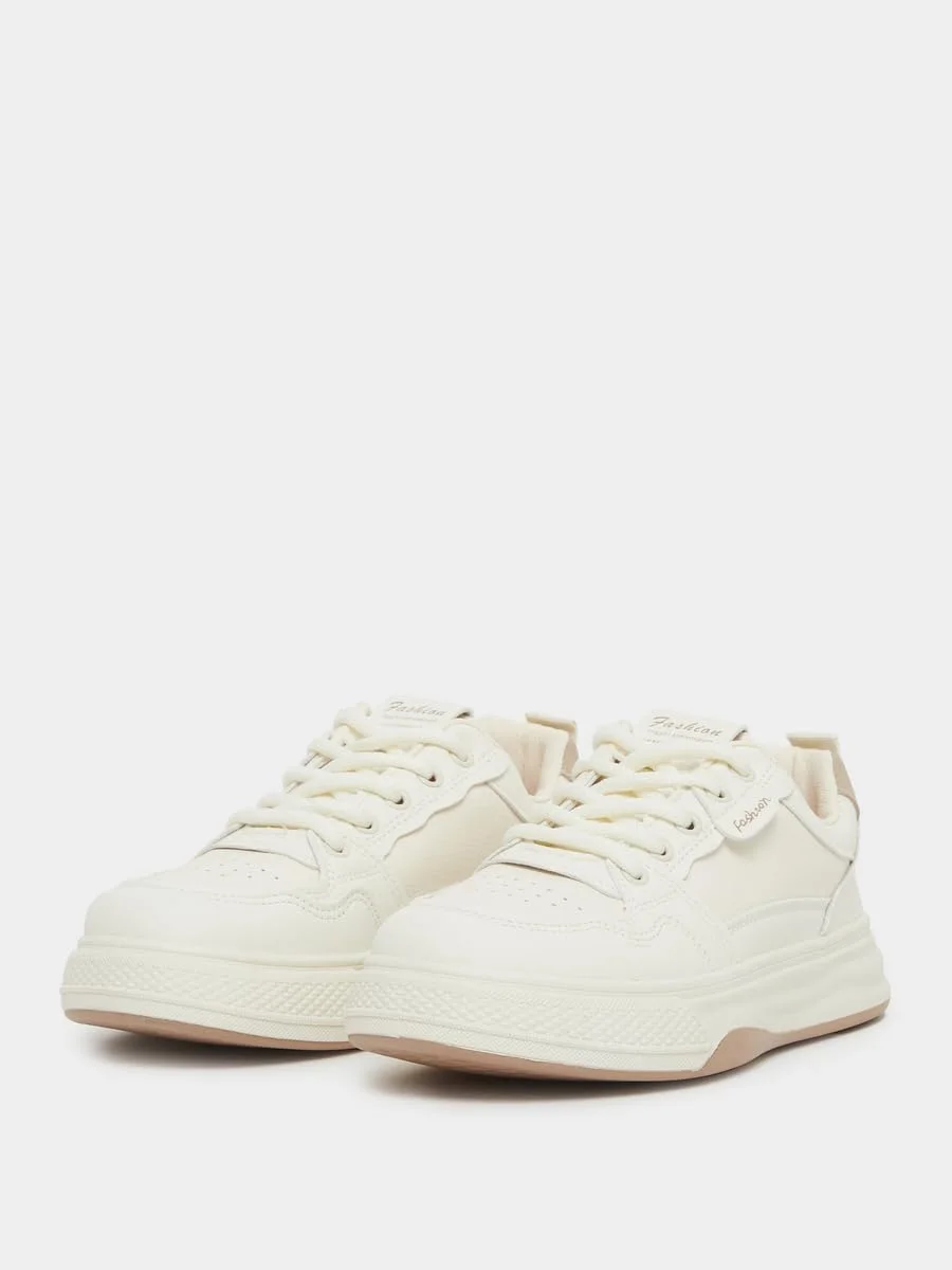 کفش کتانی زنانه استایلی مدل تخت و بند دار