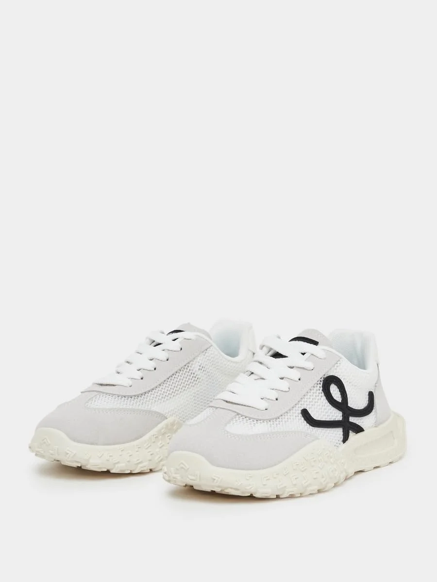 کفش ورزشی زنانه استایلی با پنل توری و بند دار