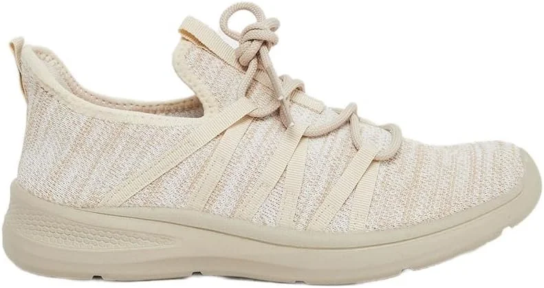 کفش ورزشی زنانه استایلی با طرح ملانژ و بند دار