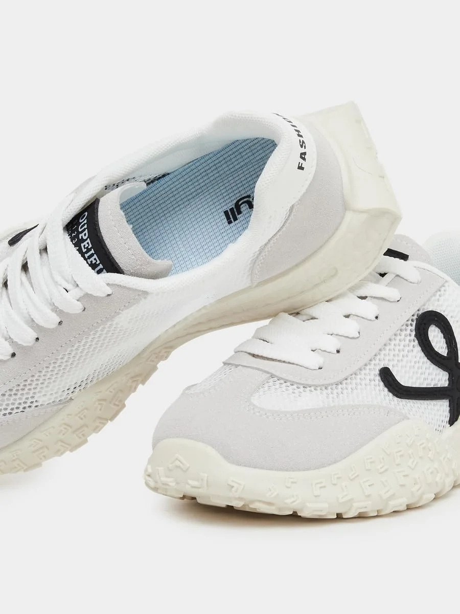 کفش ورزشی زنانه استایلی با پنل توری و بند دار