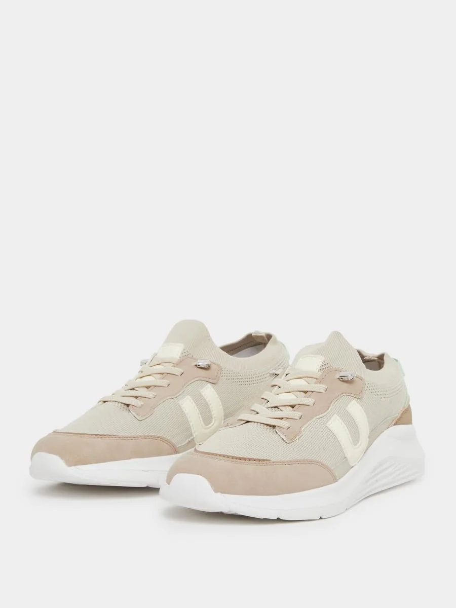 کفش کتانی زنانه استایلی طرح رنگی و بند دار