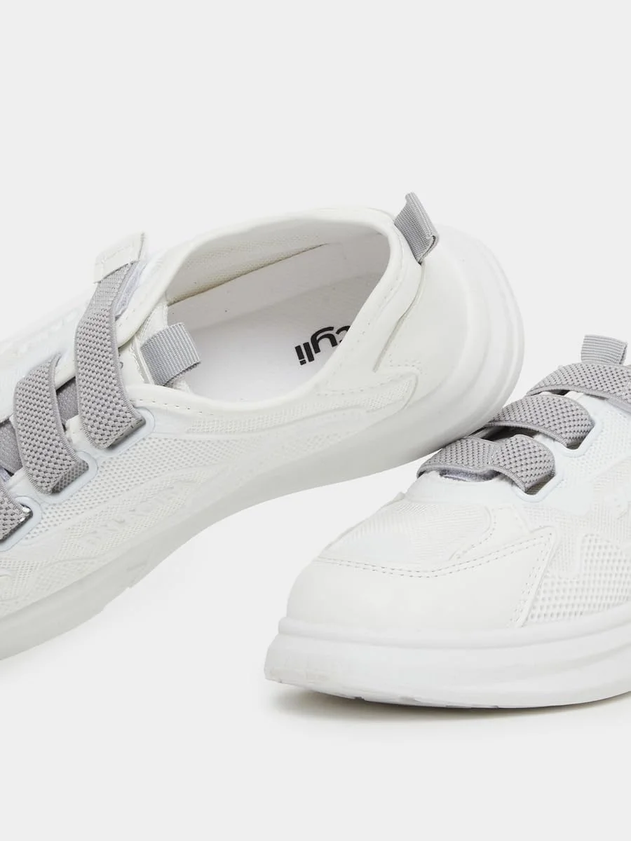 کفش کتانی زنانه استایلی با بستن قلاب و حلقه متضاد