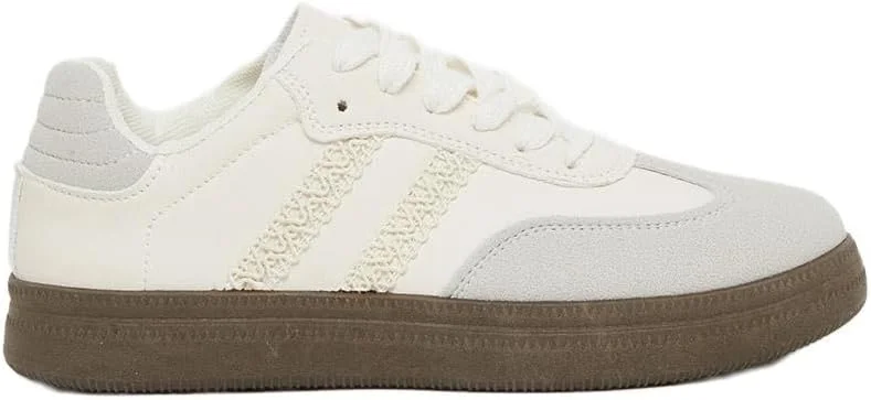 کفش کتانی زنانه استایلی طرح رنگی و بند دار