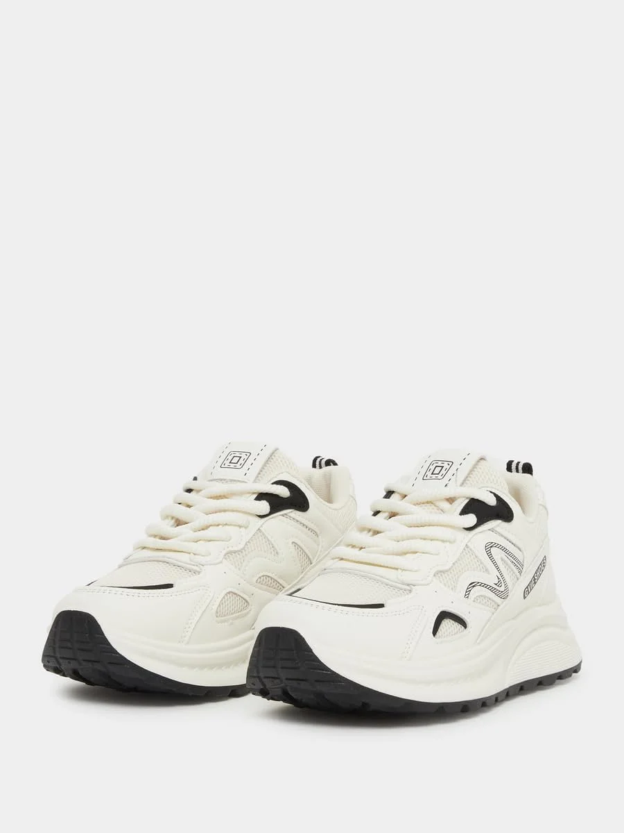 کفش کتانی زنانه استایلی با زیره ضخیم و بند دار