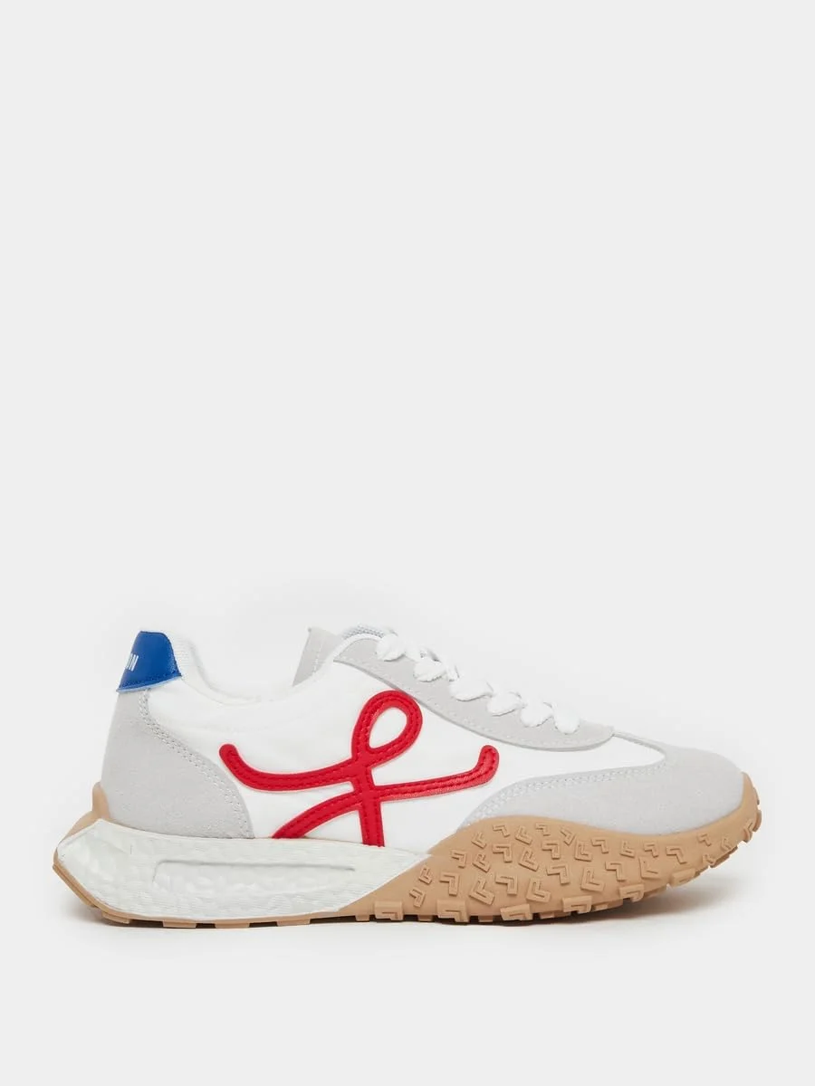 کفش کتانی زنانه استایلی طرح رنگی و بند دار