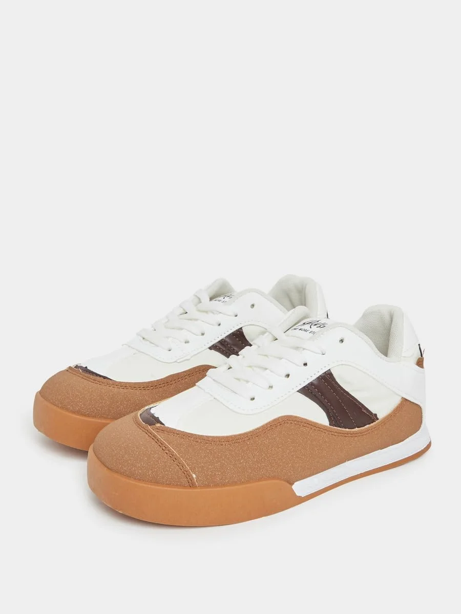 کفش کتانی زنانه استایلی طرح رنگی و بند دار