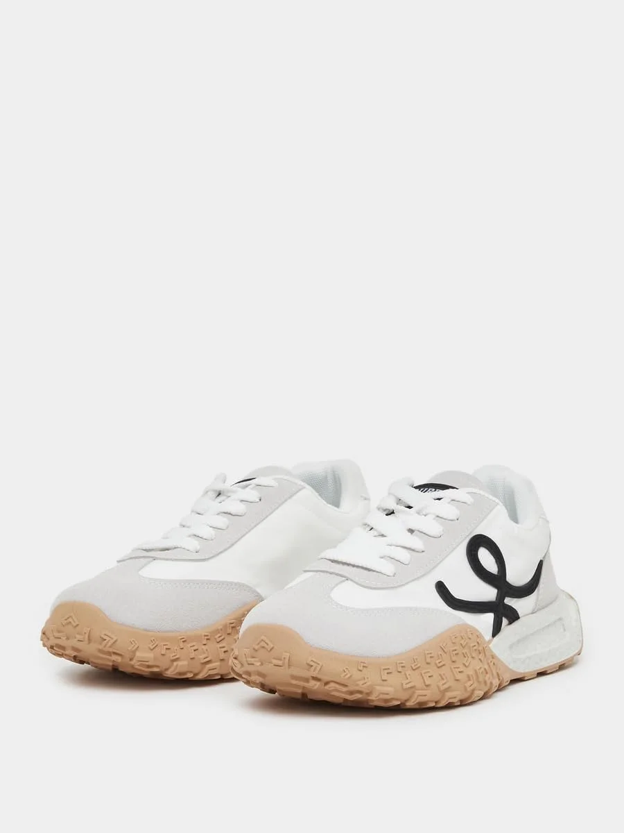 کفش کتانی زنانه استایلی طرح رنگی بند دار