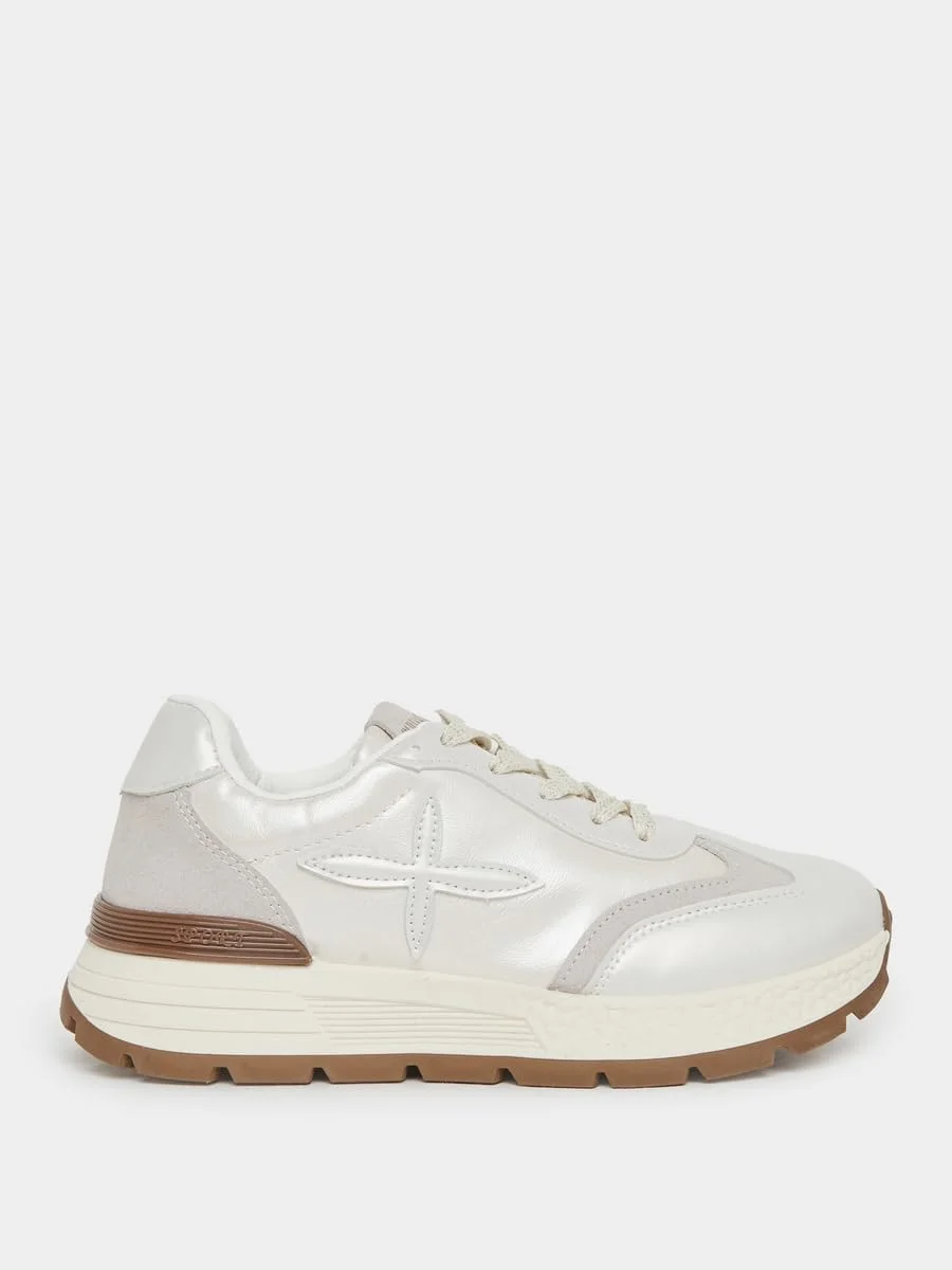 کفش کتانی بندی زنانه استایلی با طرح لوگوی ستاره کلاسیک