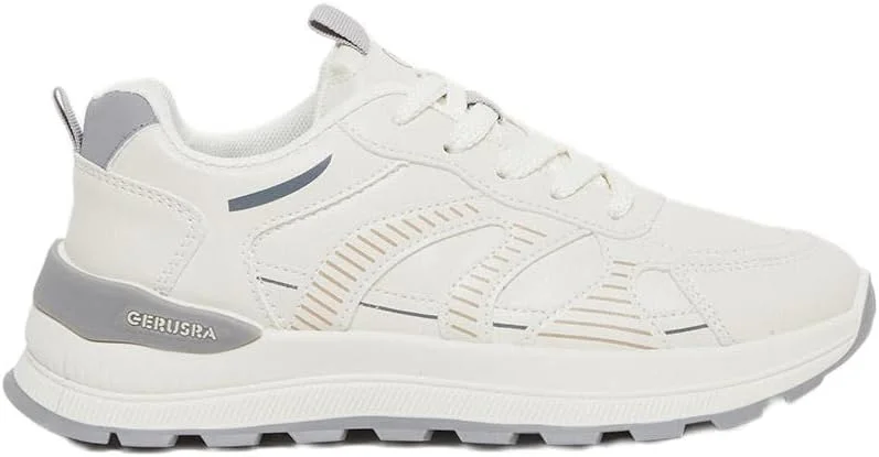 کفش کتانی زنانه استایلی با زیره ضخیم و بند دار