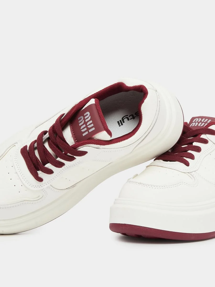 کفش ورزشی زنانه استایلی با زیره ضخیم و بند دار