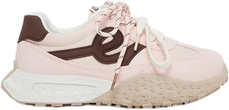 کفش کتانی زنانه استایلی با زیره ضخیم و بند دار